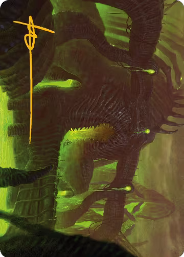 The Dross Pits Art Card (Gold-Stamped Signature) (58), Art Series: Phyrexia: All Will Be One — Magic card price