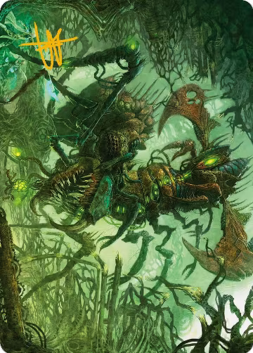 Skyscythe Engulfer Art Card (Gold-Stamped Signature) (42), Art Series: Phyrexia: All Will Be One — Magic card price