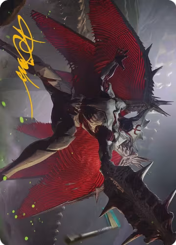 Phyrexian Vindicator Art Card (7/81) (Gold-Stamped Signature) (7), Art Series: Phyrexia: All Will Be One — Magic card price