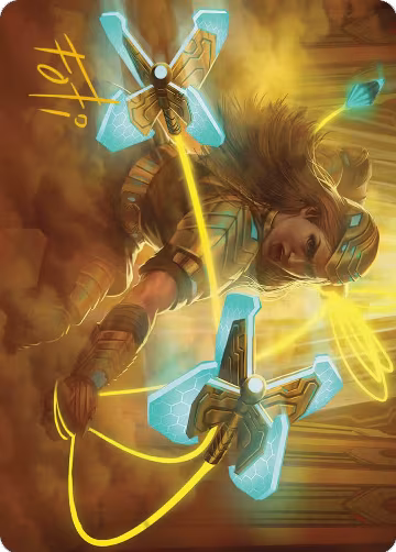 Bladehold War-Whip Art Card (Gold-Stamped Signature) (46), Art Series: Phyrexia: All Will Be One — Magic card price