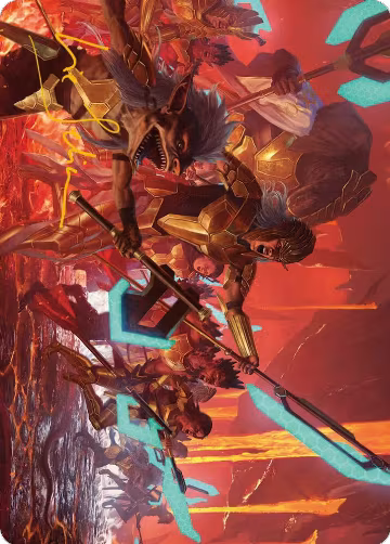 Roar of Resistance Art Card (Gold-Stamped Signature) (34), Art Series: Phyrexia: All Will Be One — Magic card price