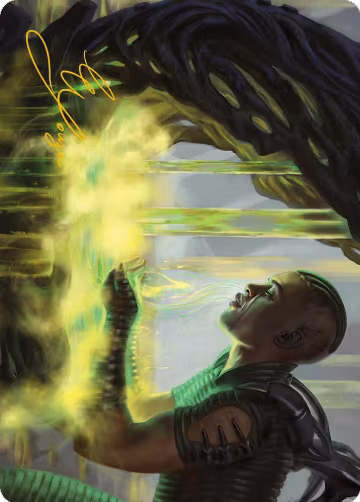 Necrogen Communion Art Card (Gold-Stamped Signature) (21), Art Series: Phyrexia: All Will Be One — Magic card price