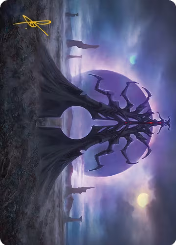 Black Sun's Twilight Art Card (Gold-Stamped Signature) (19), Art Series: Phyrexia: All Will Be One — Magic card price