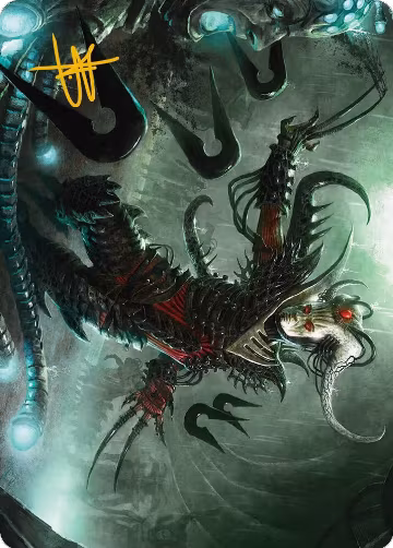 Vraan, Executioner Thane Art Card (Gold-Stamped Signature) (24), Art Series: Phyrexia: All Will Be One — Magic card price