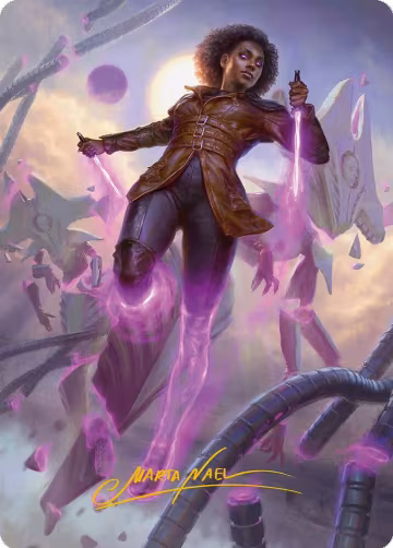 Kaya, Intangible Slayer Art Card (Gold-Stamped Signature) (49), Art Series: Phyrexia: All Will Be One — Magic card price