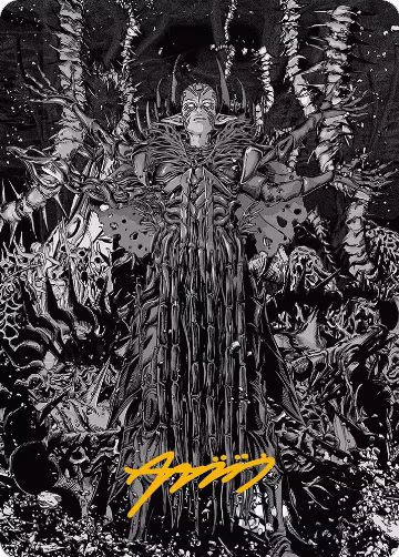 Nissa, Ascended Animist Art Card (Gold-Stamped Signature) (74), Art Series: Phyrexia: All Will Be One — Magic card price