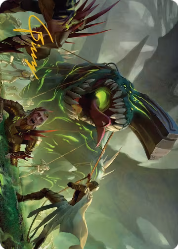 Noxious Assault Art Card (Gold-Stamped Signature) (41), Art Series: Phyrexia: All Will Be One — Magic card price