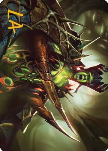 Maze's Mantle Art Card (Gold-Stamped Signature) (40), Art Series: Phyrexia: All Will Be One — Magic card price