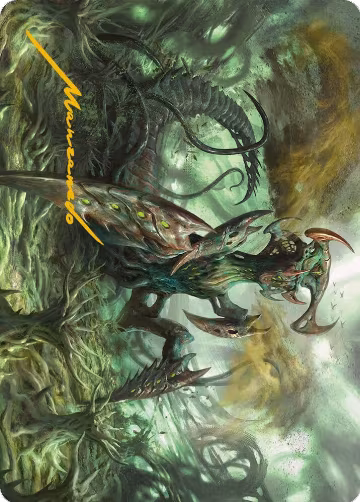 Zopandrel, Hunger Dominus Art Card (Gold-Stamped Signature) (44), Art Series: Phyrexia: All Will Be One — Magic card price