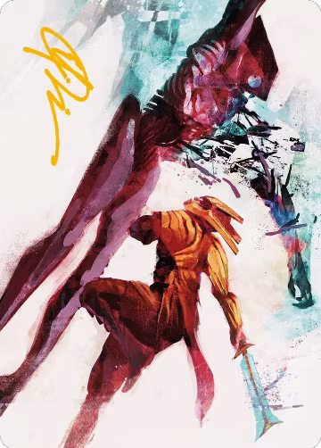 Hexgold Slash Art Card (Gold-Stamped Signature) (30), Art Series: Phyrexia: All Will Be One — Magic card price