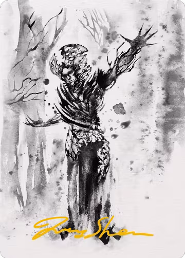 Rustvine Cultivator Art Card (Gold-Stamped Signature) (75), Art Series: Phyrexia: All Will Be One — Magic card price