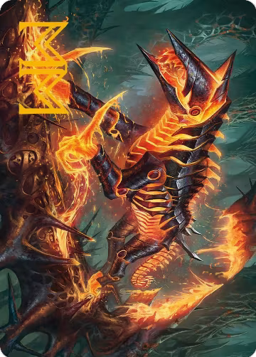 Kuldotha Cackler Art Card (Gold-Stamped Signature) (32), Art Series: Phyrexia: All Will Be One — Magic card price