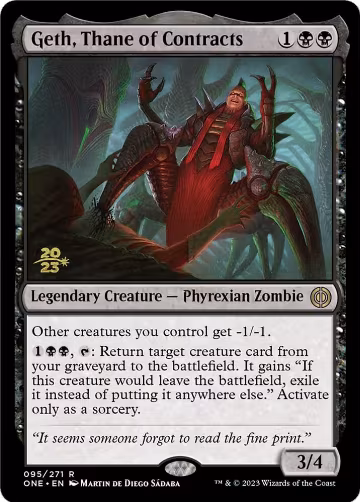 Geth, Thane of Contracts (95), Prerelease Cards — Magic card price