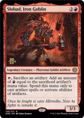Slobad, Iron Goblin (149), Prerelease Cards — Magic card price