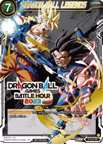 DRAGON BALL LEGENDS (Dragon Ball Games Battle Hour 2023 Promo Card Set) (P-515), Promotion Cards — DB Super card price