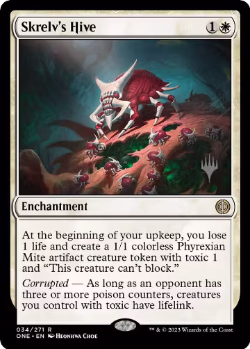 Skrelv's Hive (34), Promo Pack: Phyrexia: All Will Be One — Magic card price