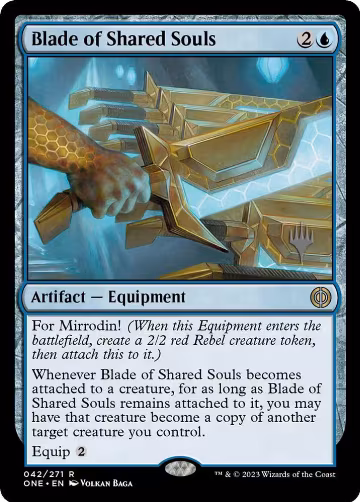 Blade of Shared Souls (42), Promo Pack: Phyrexia: All Will Be One — Magic card price
