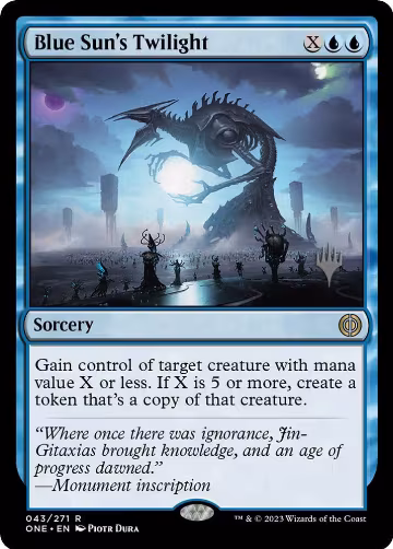 Blue Sun's Twilight (43), Promo Pack: Phyrexia: All Will Be One — Magic card price