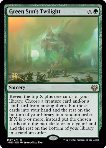 Green Sun's Twilight (169), Prerelease Cards — Magic card price