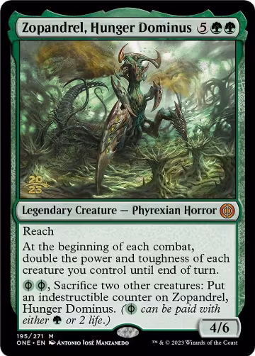 Zopandrel, Hunger Dominus (195), Prerelease Cards — Magic card price
