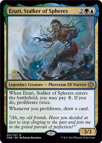 Ezuri, Stalker of Spheres (201), Prerelease Cards — Magic card price