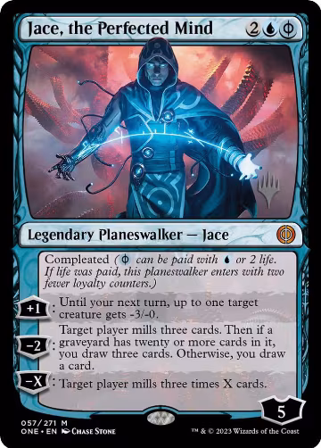 Jace, the Perfected Mind (57), Promo Pack: Phyrexia: All Will Be One — Magic card price
