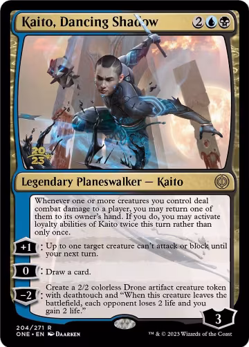 Kaito, Dancing Shadow (204), Prerelease Cards — Magic card price