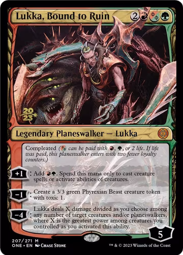 Lukka, Bound to Ruin (207), Prerelease Cards — Magic card price