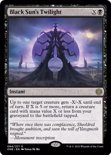 Black Sun's Twilight (84), Promo Pack: Phyrexia: All Will Be One — Magic card price
