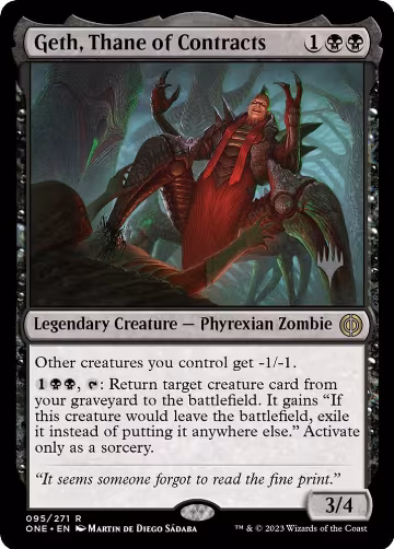Geth, Thane of Contracts (95), Promo Pack: Phyrexia: All Will Be One — Magic card price
