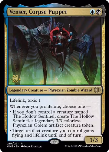 Venser, Corpse Puppet (219), Prerelease Cards — Magic card price