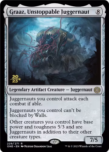 Graaz, Unstoppable Juggernaut (229), Prerelease Cards — Magic card price