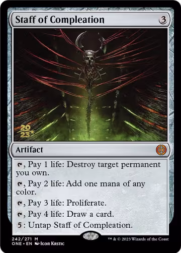 Staff of Compleation (242), Prerelease Cards — Magic card price