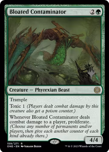 Bloated Contaminator (159), Promo Pack: Phyrexia: All Will Be One — Magic card price