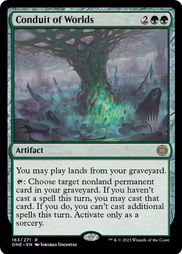 Conduit of Worlds (163), Promo Pack: Phyrexia: All Will Be One — Magic card price