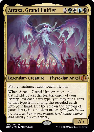 Atraxa, Grand Unifier (196), Promo Pack: Phyrexia: All Will Be One — Magic card price