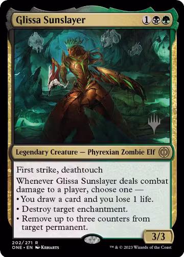 Glissa Sunslayer (202), Promo Pack: Phyrexia: All Will Be One — Magic card price