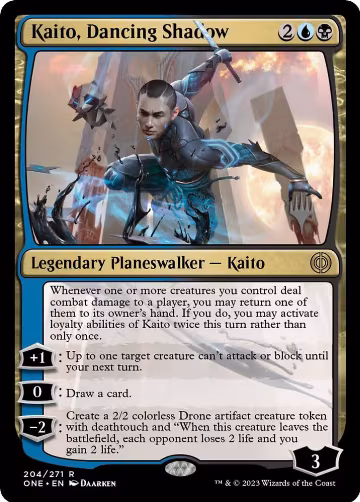 Kaito, Dancing Shadow (204), Promo Pack: Phyrexia: All Will Be One — Magic card price