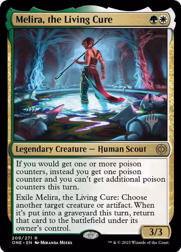 Melira, the Living Cure (209), Promo Pack: Phyrexia: All Will Be One — Magic card price