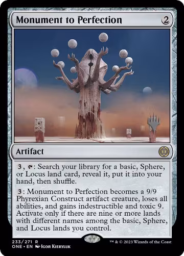 Monument to Perfection (233), Promo Pack: Phyrexia: All Will Be One — Magic card price