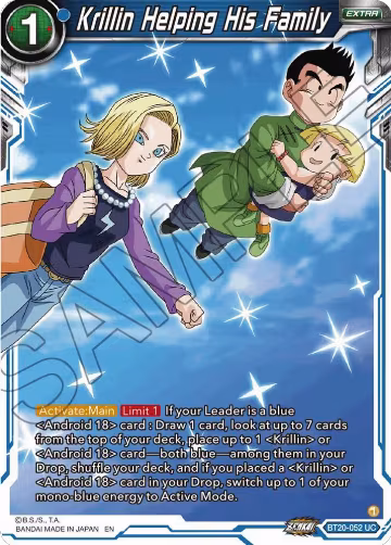 Krillin Helping His Family (BT20-052), Power Absorbed — DB Super card price