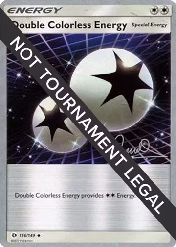 Double Colorless Energy - 2017 (Diego Cassiraga) (136/149), World Championship Decks — Pokémon card price