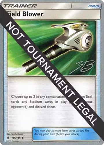 Field Blower - 2017 (Zachary Bokhari) (125/145), World Championship Decks — Pokémon card price