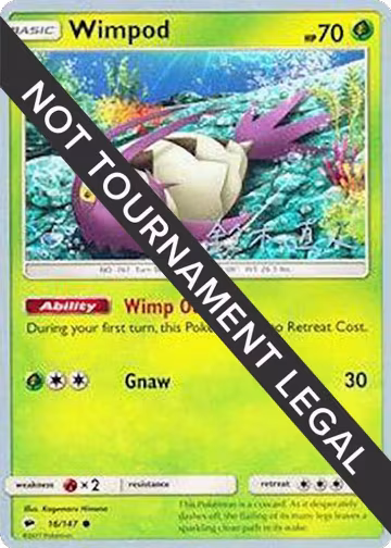 Wimpod - 2017 (Naoko Suzuki) (16/147), World Championship Decks — Pokémon card price
