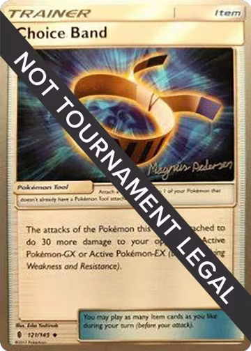 Choice Band - 2018 (Magnus Pedersen) (121/145), World Championship Decks — Pokémon card price