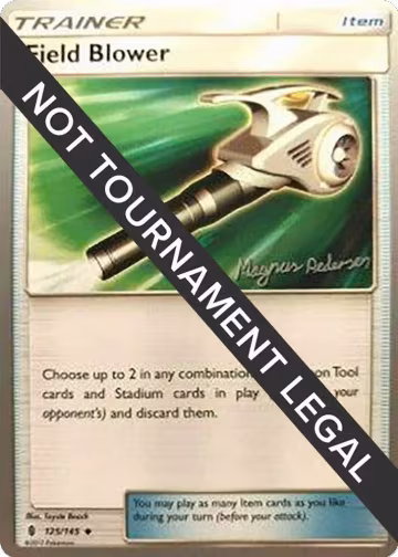 Field Blower - 2018 (Magnus Pedersen) (125/145), World Championship Decks — Pokémon card price