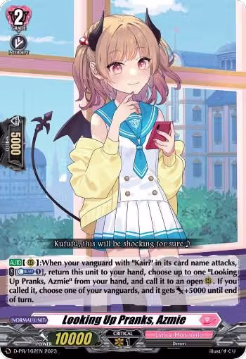 Looking Up Pranks, Azmie (DR-PR/162EN) (D-PR/162EN), D Promo Cards — Vanguard card price