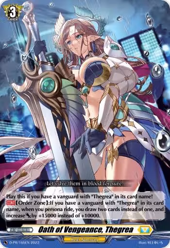 Oath of Vengeance, Thegrea (D-PR/165EN), D Promo Cards — Vanguard card price