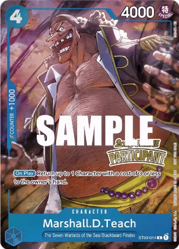 Marshall.D.Teach (Online Regional 2023) [Participant] (ST03-014), One Piece Promotion Cards — One Piece card price