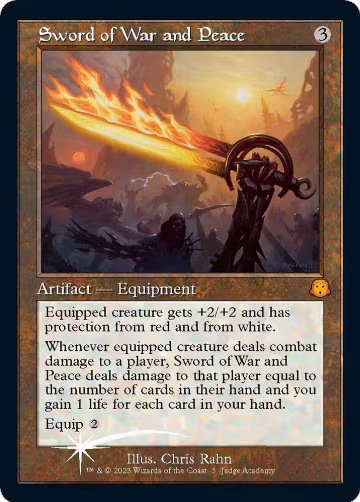 Sword of War and Peace (5), Judge Promos — Magic card price